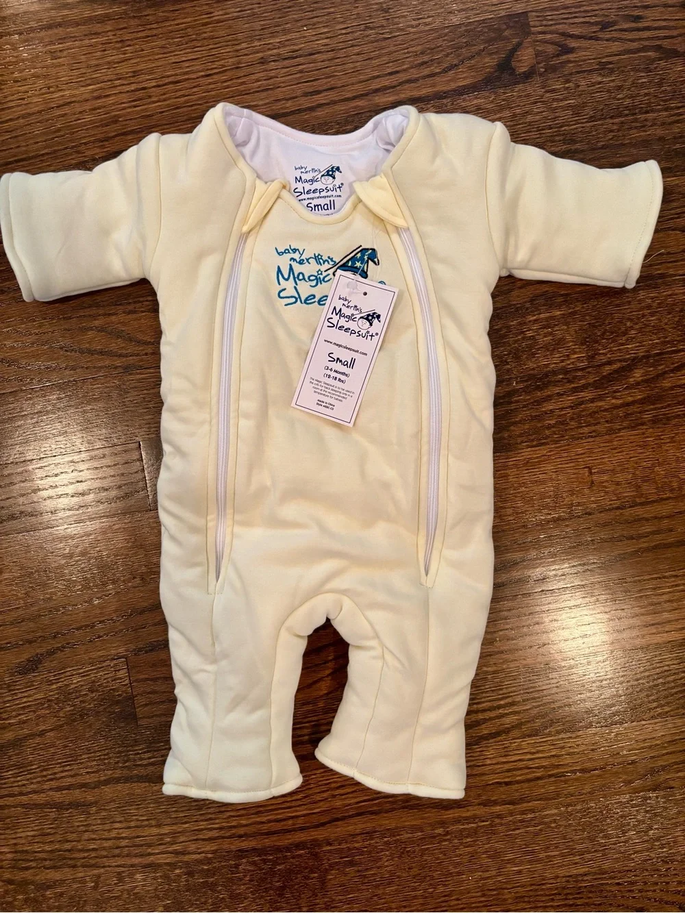 HALO Baby Merlin's Magic Sleepsuit Swaddle Transition - Yellow (Small; 3-6 mos) - Picture 2 of 6
